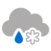 Couvert avec pluie mêlée de neige Couvert avec pluie mêlée de neige